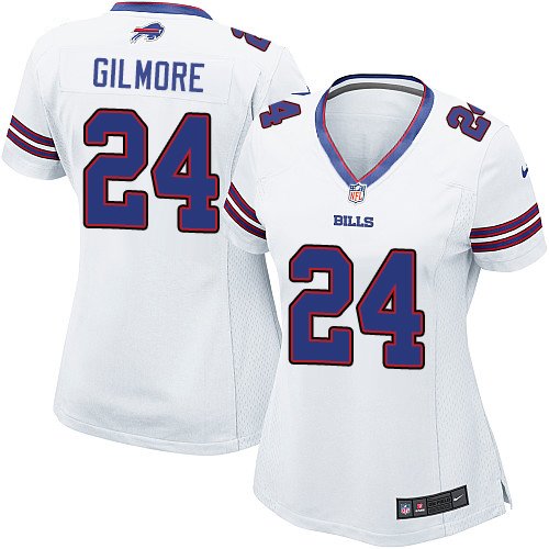 Women's Game Stephon Gilmore Nike Jersey White Road - #24 NFL Buffalo Bills